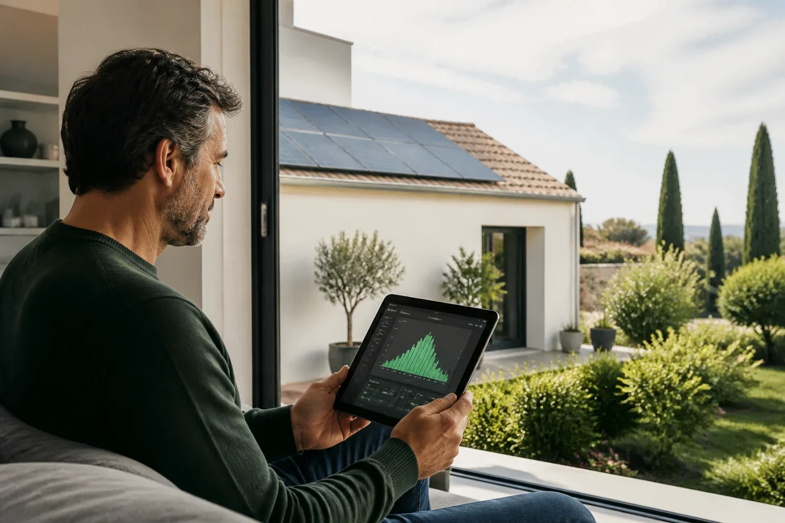 Projet solaire dans l'Hérault — suivi Scène photovoltaïque premium dans l'Hérault : suivi