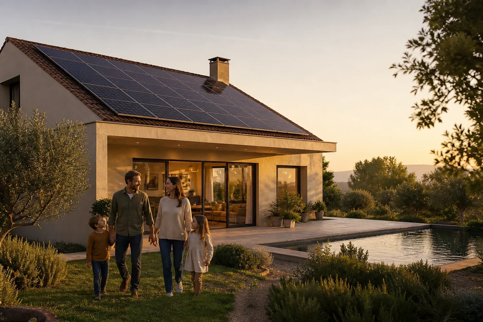 Projet solaire dans l'Hérault — cta Scène photovoltaïque premium dans l'Hérault : cta
